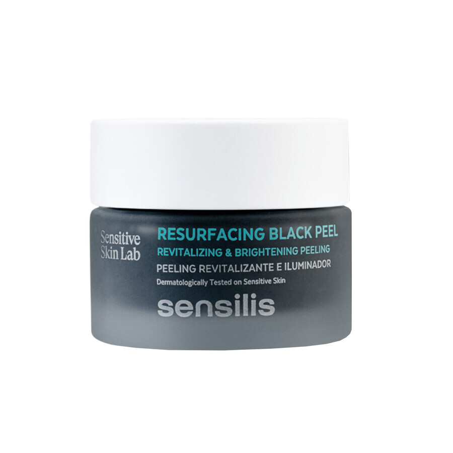 Sensilis Skin Delight Black Peel, revitalisierendes schwarzes Peeling, 50 g