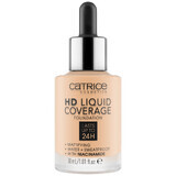 Catrice HD Liquid Coverage Foundation 24H, flüssige Foundation, 005 Ivory Beige, 30 ml