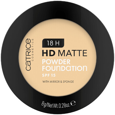 Catrice 18H HD Matte Powder Foundation, fondotinta in polvere opacizzante, n. 020N, SPF 15, 8 g