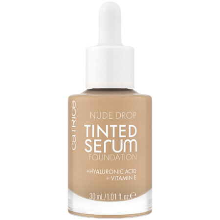 Catrice Nude Drop Tinted Serum Foundation, base-suero hidratante, 030C, 30 ml