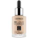 Catrice HD Liquid Coverage Foundation 24H, fond de ten lichid, 010 Light Beige, 30 ml