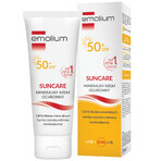 Set Emolium Suncare, cremă cu protecție minerală pentru copii din prima zi și adulți, SPF 50+, 2 x 50 ml + minge de plajă gratuită