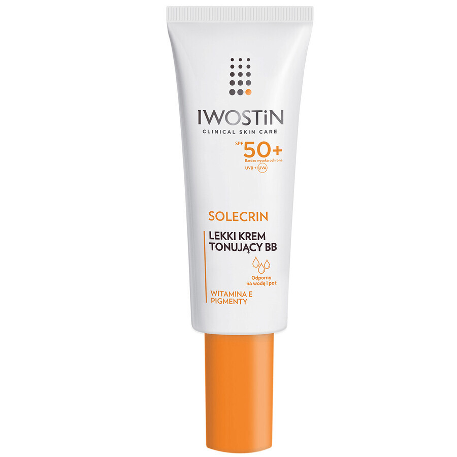 Iwostin Solecrin set, BB cream, sensitive skin, SPF 50+, 2 x 30 ml + free beach ball