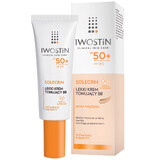 Iwostin Solecrin Set, BB Creme, empfindliche Haut, SPF 50+, 2 x 30 ml + Strandball gratis