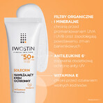 Iwostin Solecrin Set, feuchtigkeitsspendende Schutzcreme, empfindliche, normale und trockene Haut, SPF 50+, 2 x 50 ml + Strandball gratis