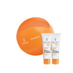 Iwostin Solecrin Lucidin set, crema protectora aclarante decoloraciones, SPF 50+, 2 x 50 ml + pelota de playa de regalo