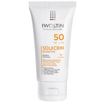 Iwostin Solecrin Sensitive set, emulsione protettiva SPF 50, pelle sensibile, 2 x 100 ml + pallone da spiaggia in omaggio