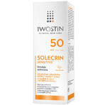 Iwostin Solecrin Sensitive set, emulsione protettiva SPF 50, pelle sensibile, 2 x 100 ml + pallone da spiaggia in omaggio