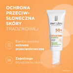 Iwostin Solecrin Purritin set, licht matterende fluid, SPF 50+, 2 x 40 ml + gratis strandbal