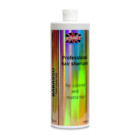 Ronney HoLo Shine Star Babassu Oil, energetisierendes Shampoo für coloriertes und stumpfes Haar, 1000 ml