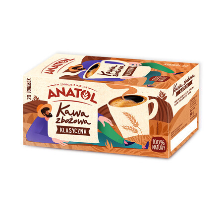 Anatol Getreidekaffee, klassisch, 4,2 g x 20 Beutel