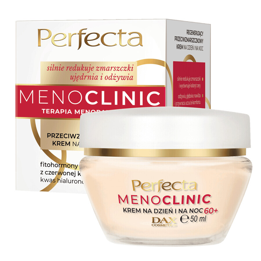 Perfecta Menoclinic, crema viso rigenerante antirughe 60+, giorno e notte, 50 ml