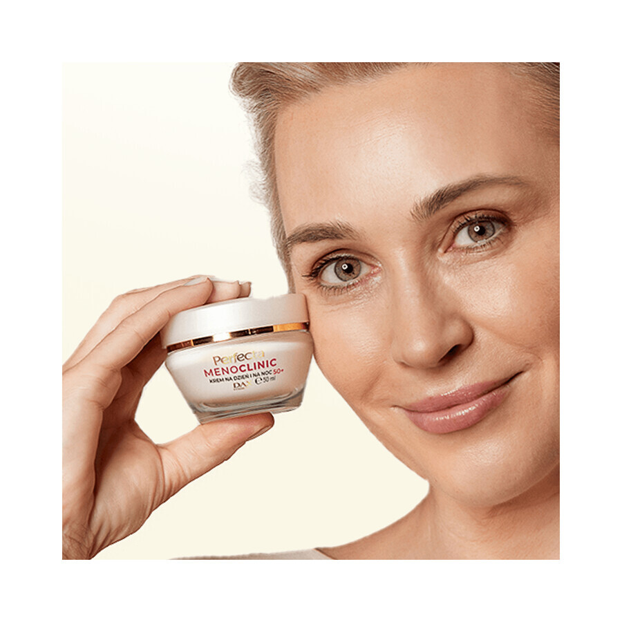 Perfecta Menoclinic, crema viso rigenerante antirughe 60+, giorno e notte, 50 ml