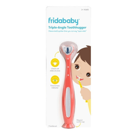 Frida Baby Tooth Hugger 3D, Kinderzahnbürste, rosa, ab 2 Jahren, 1 Stück