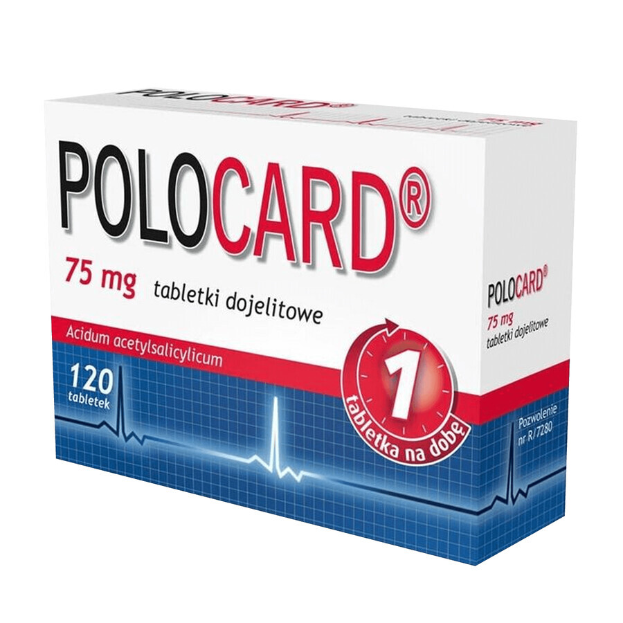 Polocard 75 mg, 120 comprimidos gastrorresistentes