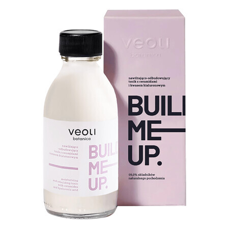 Veoli Botanica Build Me Up, tonique hydratant et reconstructeur aux céramides et à l'acide hyaluronique, 150 ml