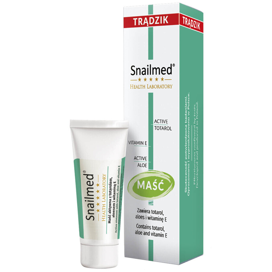 Schneckensalbe, Anti-Akne, lipoaktive, normalisierende Salbe für problematische Haut, mit Totorol, 15 ml