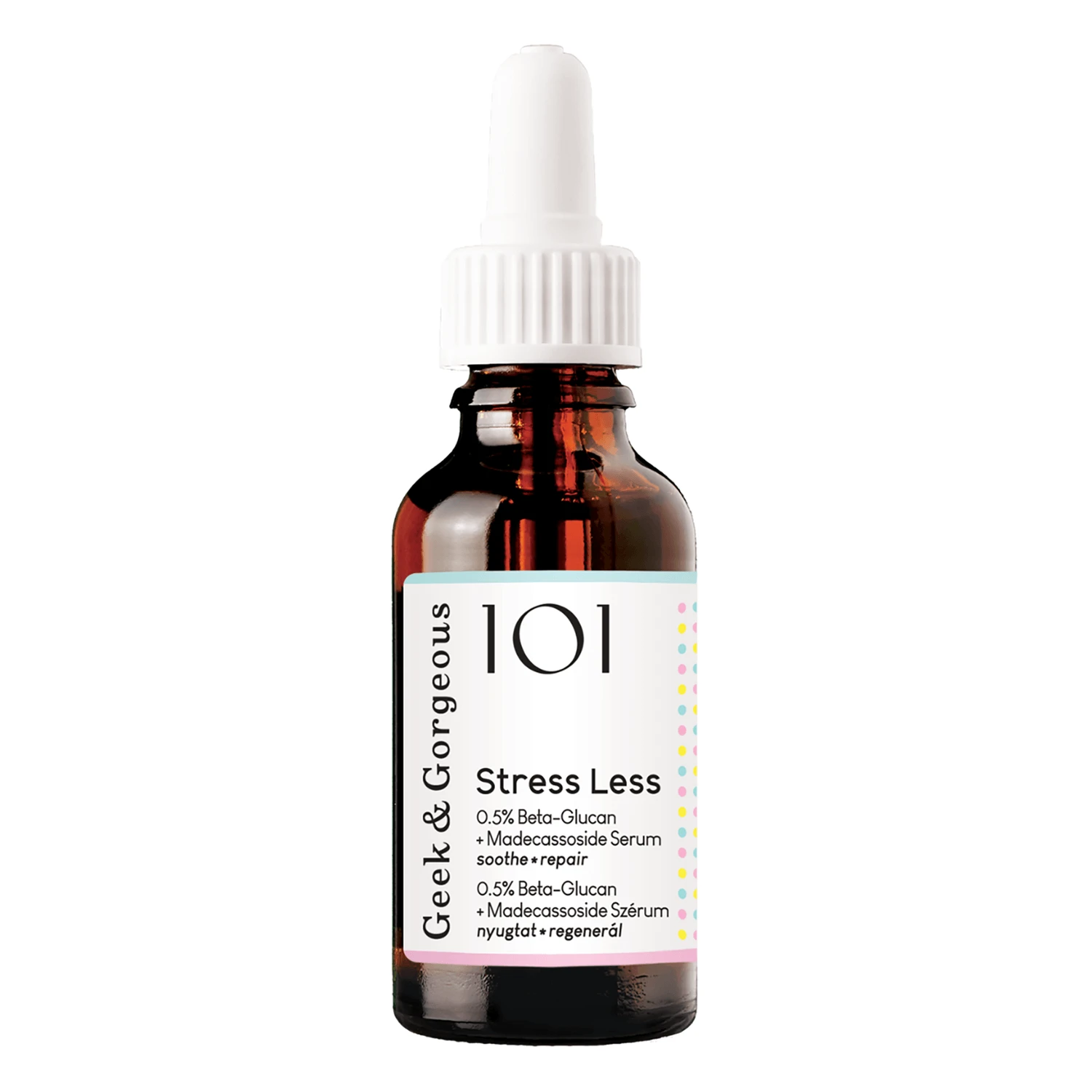 Geek & Gorgeous Stress Less, regenerierendes Serum mit Beta-Glucan und Madecassosid 0,5%, 30 ml