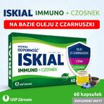 Iskial Immuno + Knoflook, voor kinderen vanaf 6 jaar en volwassenen, 60 capsules