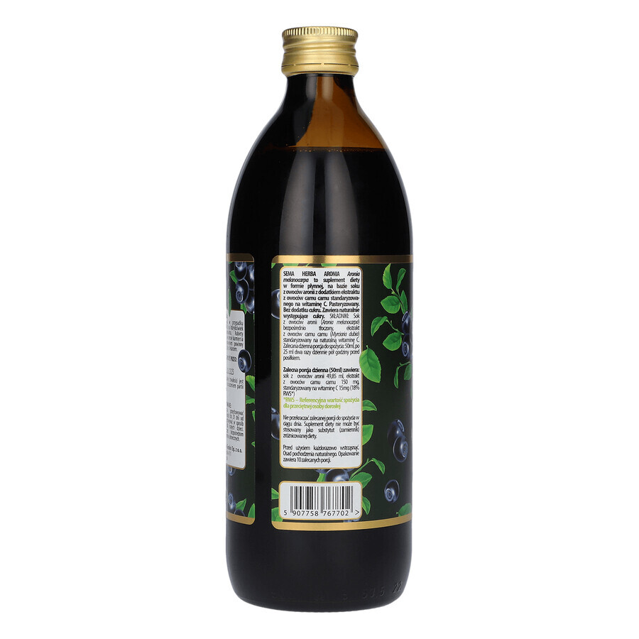 SEMA Herba Aronia, fruit juice, 500 ml