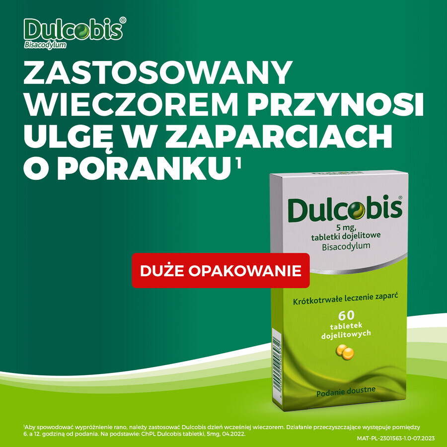 Dulcobis 5 mg, 60 compresse per uso enterale