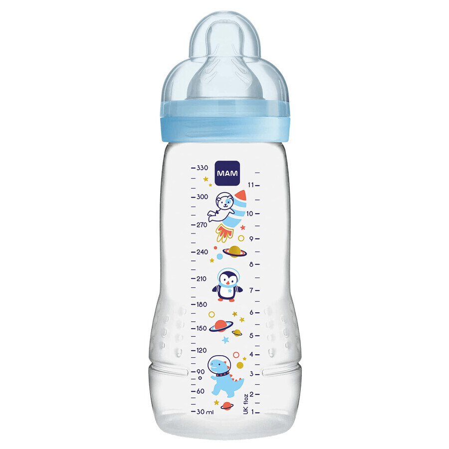 MAM Easy Active, Flasche, Space Adventure, Junge, ab 4 Monate, 330 ml