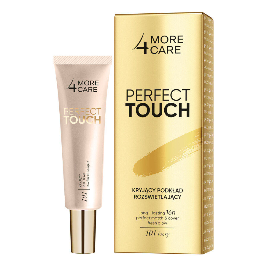 More4Care Perfect Touch, deckende, aufhellende Grundierung, 101 Elfenbein, 30 ml