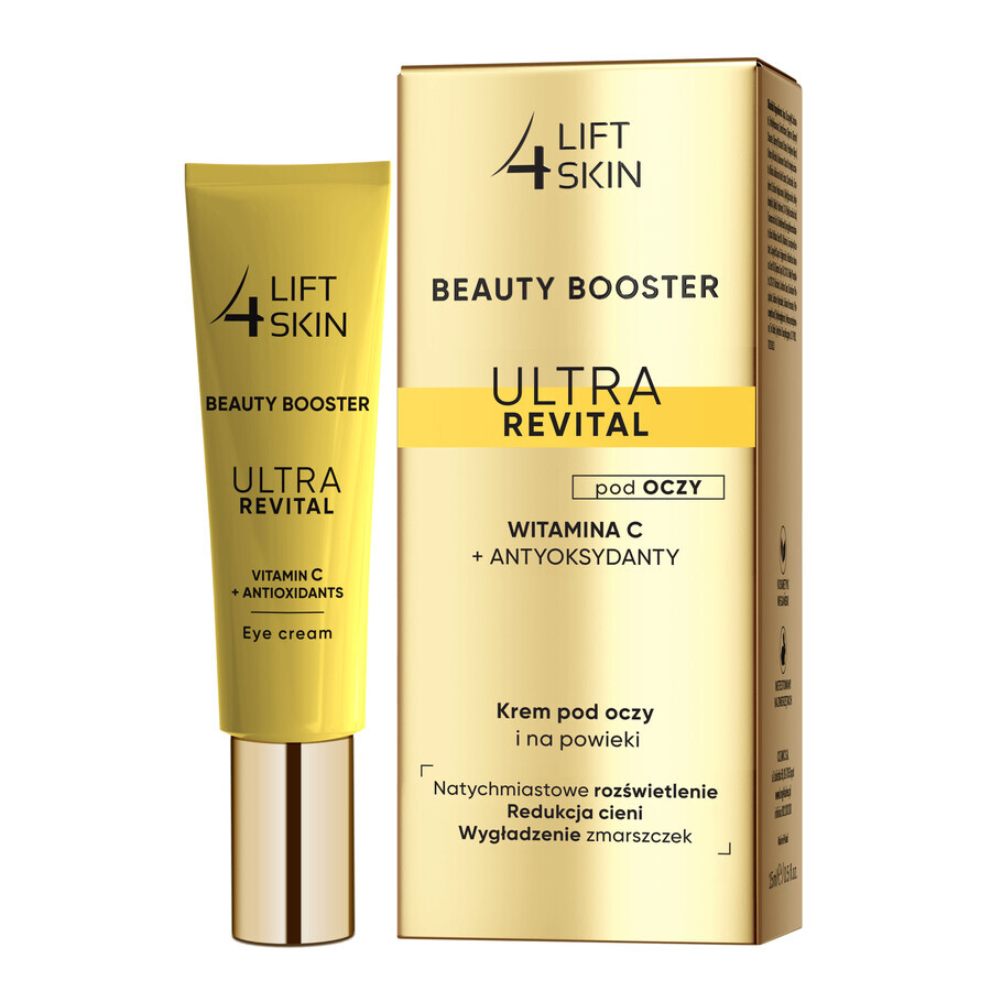 Lift4SKin Beauty Booster Ultra Revital Vitamin C + Antioxidantien, Augen- und Augenlidcreme, 15 ml