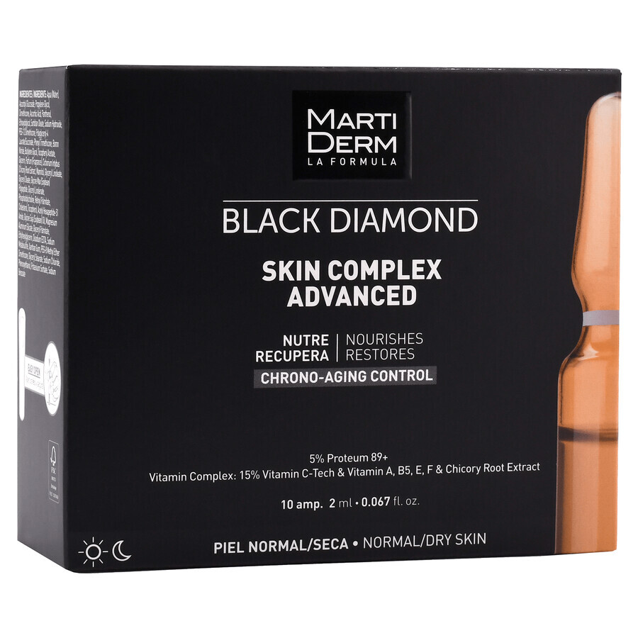 MartiDerm Black Diamond Skin Complex Advanced, voedend en regenererend serum, 2 ml x 10 ampullen