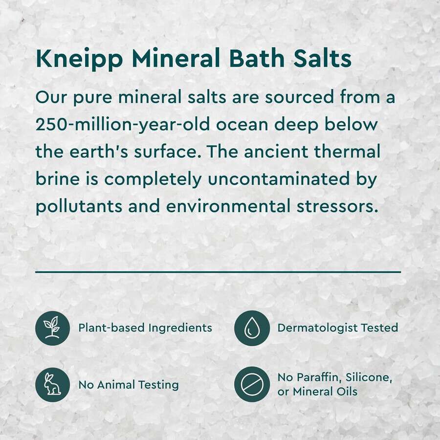 Kneipp Mindful Forest Fir și Pin, cristale minerale de sare pentru baie, 500 g