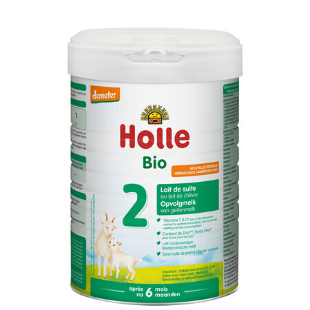 Holle Bio 2, latte di proseguimento a base di latte di capra, dopo 6 mesi, 800 g