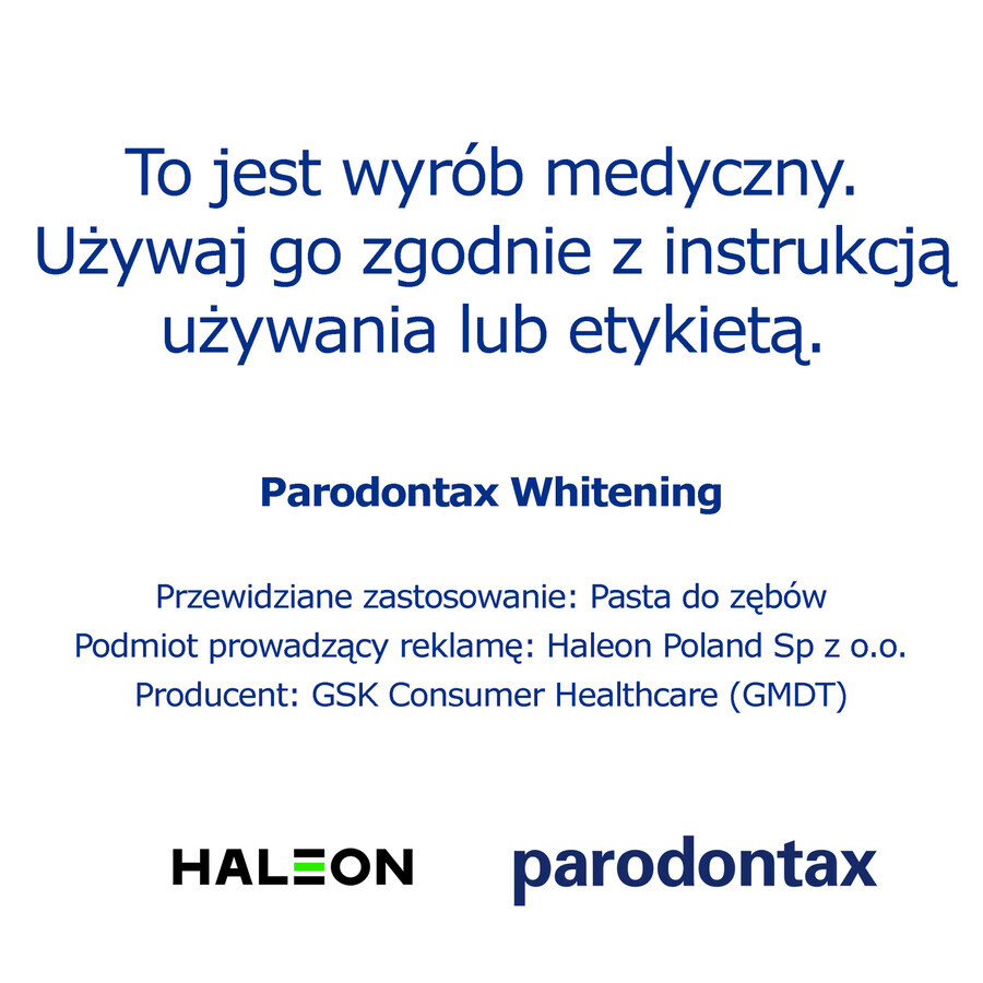 Parodontax Whitening Zahnpasta, 75 ml