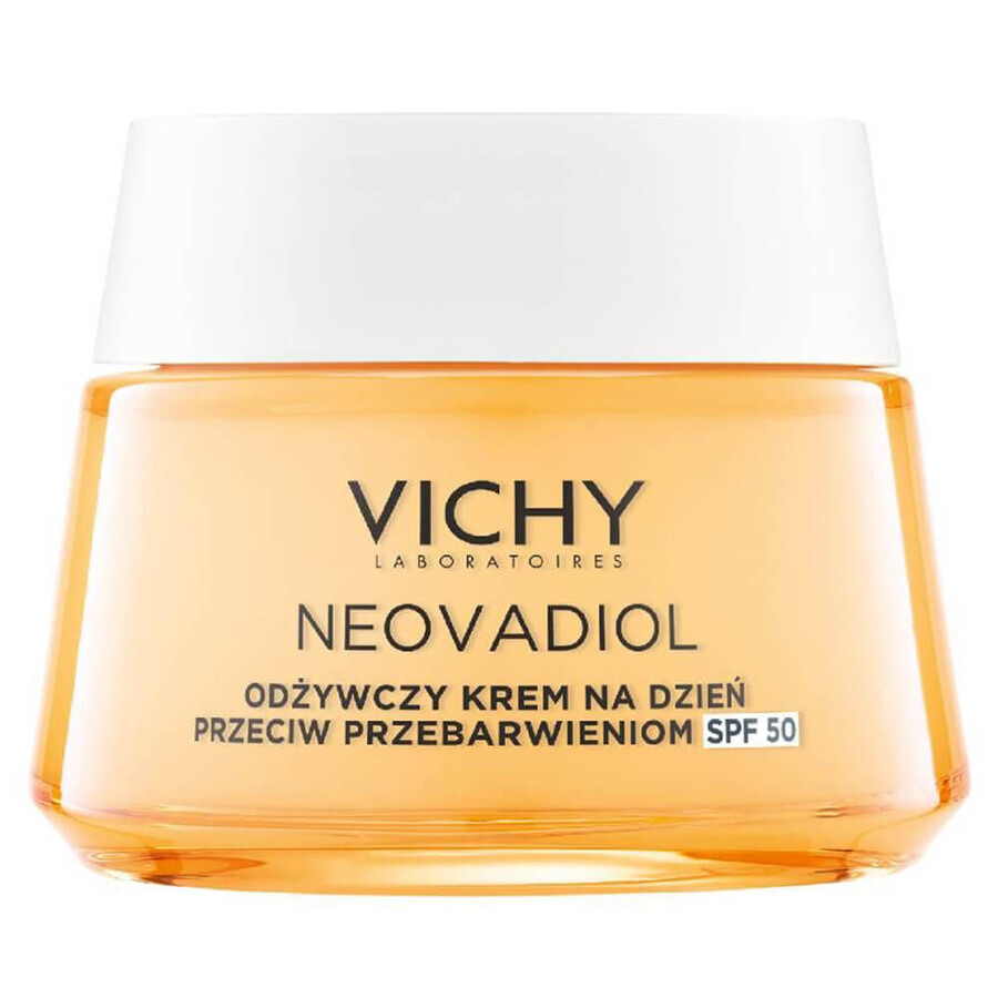 Vichy Neovadiol Post-Menopause, cremă de zi reparatoare împotriva hiperpigmentării, SPF 50, 50 ml