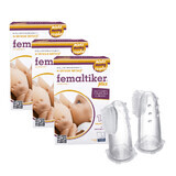 Set Femaltiker Plus, sabor chocolate, 3x12 sobres + cepillo de dientes de silicona Canpol de regalo