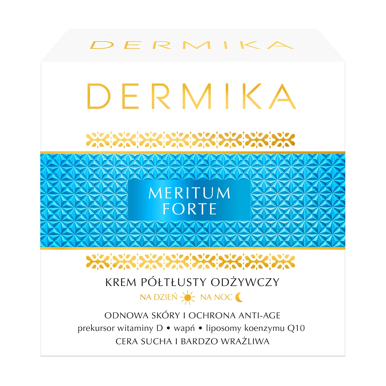 Dermika Meritum Forte, halbfette nährende Tages- und Nachtcreme, 50 ml
