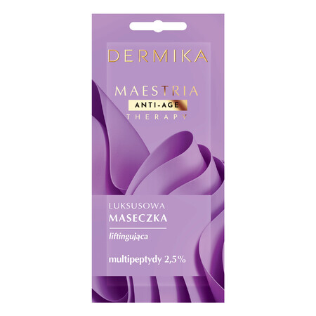 Dermika Maestria, maschera lifting di lusso, multipeptidi 2,5%, 7 g