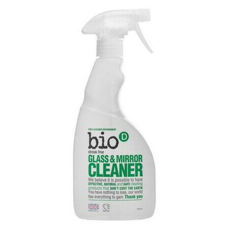 Bio-D, spray nettoyant pour vitres et miroirs, 500 ml