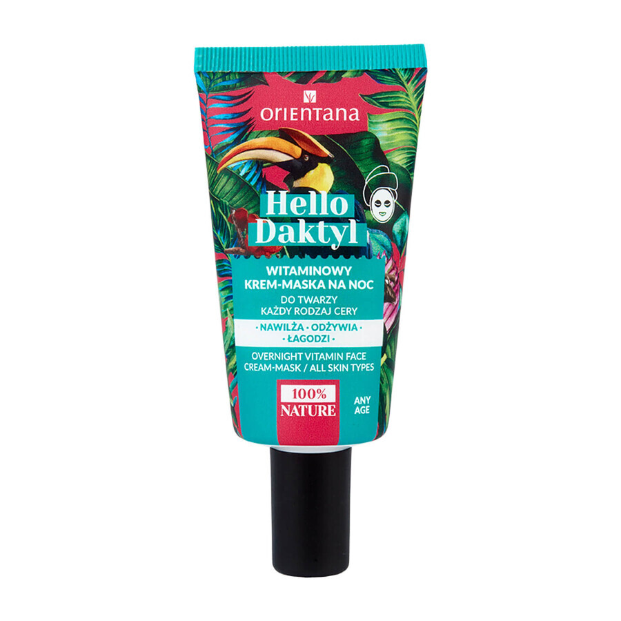 Orientana Hello Daktyl, mascarilla-crema vitamínica para la noche, 40 ml