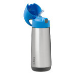 B.Box, thermosfles met rietje, Blue Slate, na 12 maanden, 500 ml