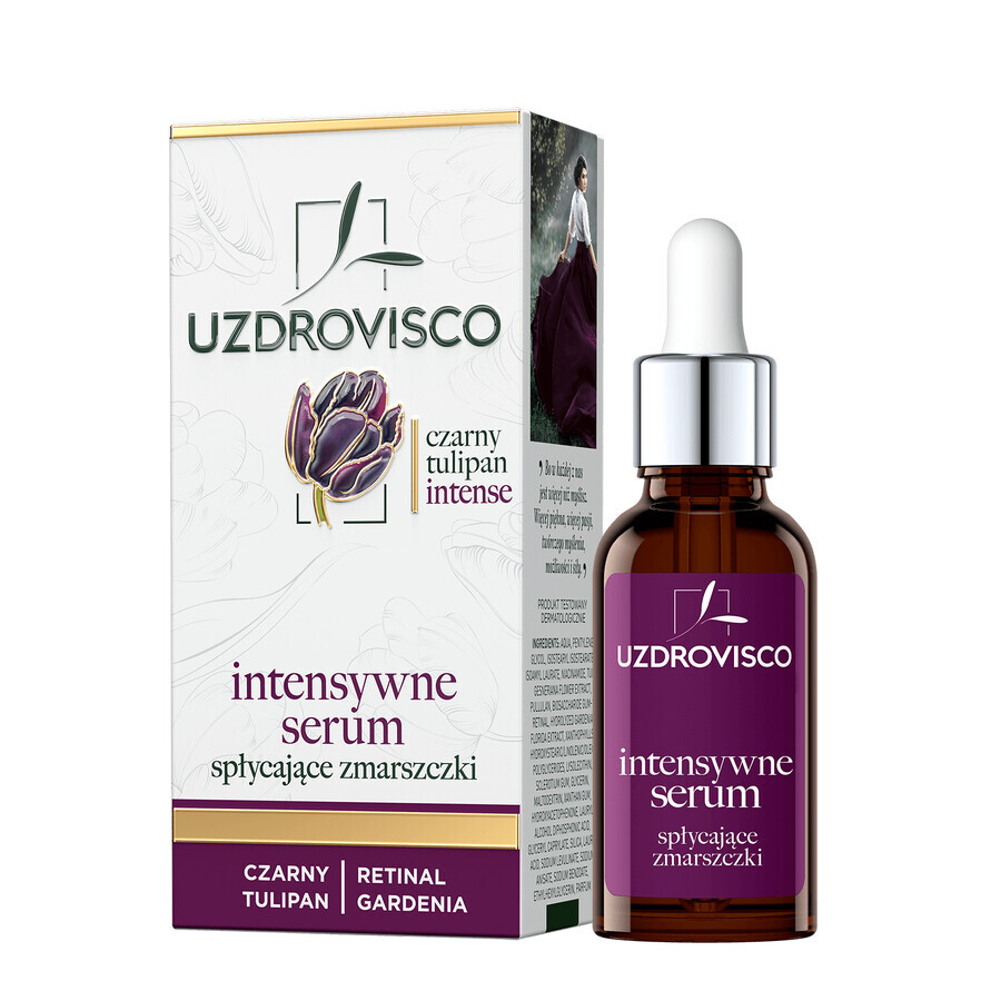 Uzdrovisco Black Tulip Intense, suero intensivo aplanador de arrugas, 30 ml