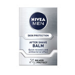 Nivea Men Silver Control Kit, Aftershave Balsam, antibakteriell, 100 ml + Antitranspirant Roll-on, 48h, 50 ml + 3-in-1 Duschgel für Gesicht, Körper und Haare, 250 ml