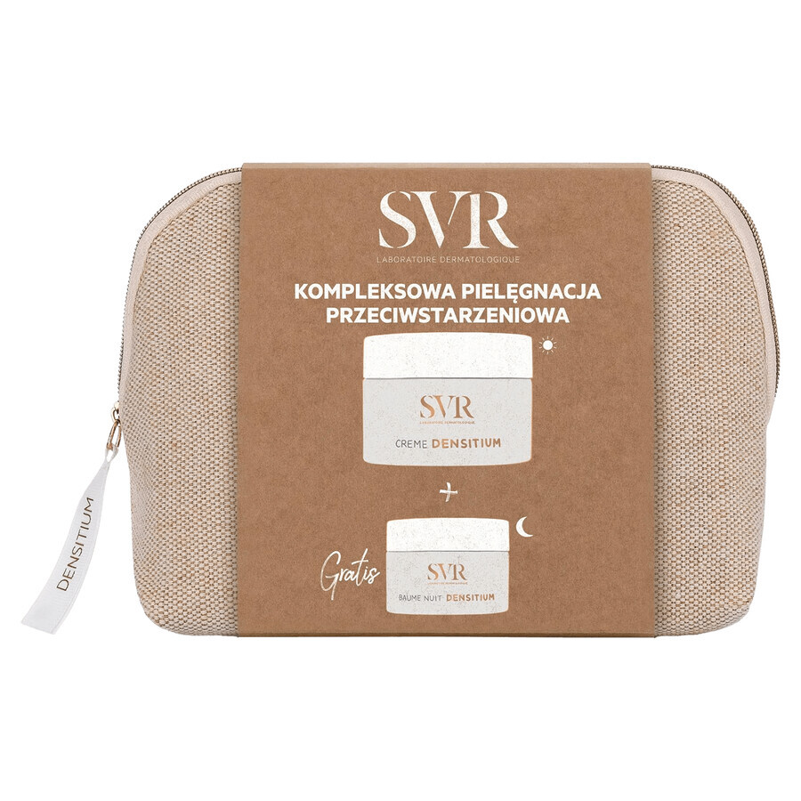 SVR Densitium Creme Reno set, crème anti-âge, 50 ml + lotion de nuit, 15 ml + sac cosmétique en cadeau