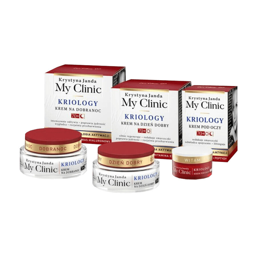 Janda My Clinic Kriology 70+ Set, Tagescreme 50 ml + Nachtcreme 50 ml + Augencreme 15 ml