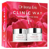 Dr Irena Eris Clinic Way 1º set, dermocremă de zi, SPF 15, 50 ml + dermocremă de noapte, 50 ml