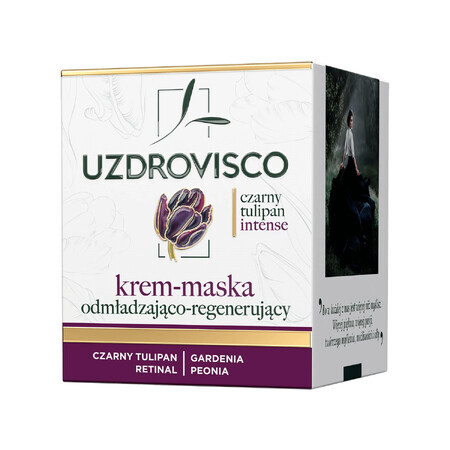 Uzdrovisco Black Tulip Intense, rejuvenating and regenerating cream-mask, 50 ml