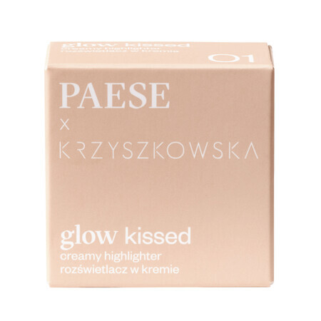 Paese x Krzyszkowska Glow Kissed, surligneur en crème, 01, 4 g