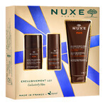 Nuxe Men Set, multifunktionales Feuchtigkeitsgel für das Gesicht, 50 ml + Deoroller, 50 ml + Duschgel, 200 ml