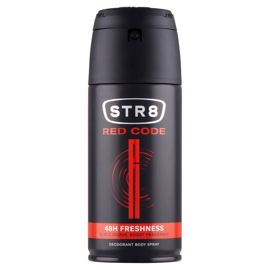 STR8 Red Code set, aftershave, 100 ml + desodorante en spray, 150 ml + gel de ducha, 250 ml