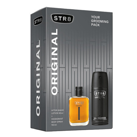 STR8 Set original, aftershave, 50 ml + deodorant spray, 150 ml