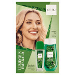 C-THRU Set Luminous Emerald, deodorante, 75 ml + gel doccia, 250 ml